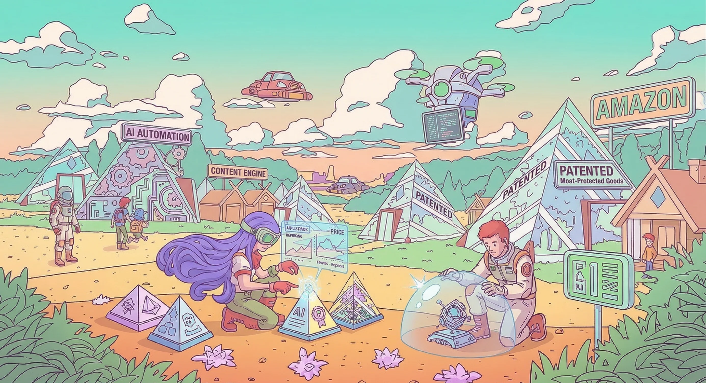 Illustration about AI changing Amazon and why patents matter